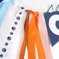 Light Blue Navy Brown Orange 1st Birthday High Chair Banner - First Birthday Party Decoration, Little Puppy Highchair Banner Ins