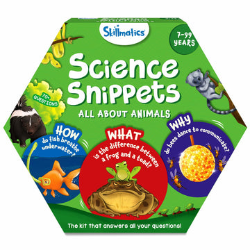 Skillmatics Flash Cards - Science Snippets Animals, Learning Resources & Educational Toys For Boys & Girls, Gifts For Ages 7, 8, 9 & Up