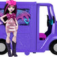 Monster High Draculaura Doll & Playset - Fangtastic Food Truck with Pullout Stage, 13+ Accessories, Multicolor, Model HXH83