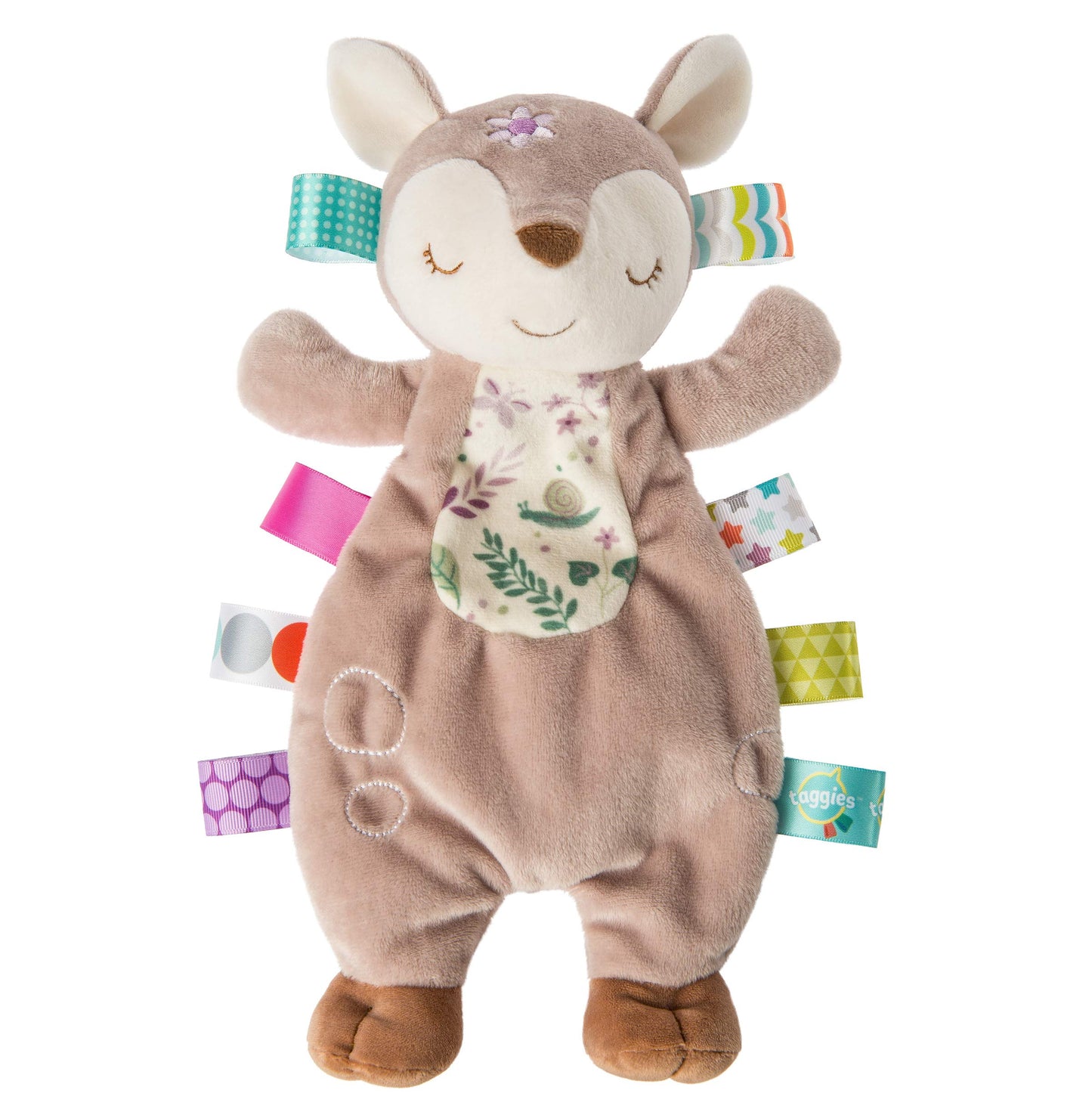 Mary Meyer Taggies Lovey Soft Toy, 11-Inch Flora Fawn, Soft Satin Material, Model 40253