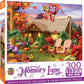 MasterPieces - 300 Piece Jigsaw Puzzle, Large EZ Grip Shapes, Autumn Warmth, Fun for Adults, Seniors, Family, Kids, Non-Glare Fi