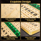 Horse Racing Game, Large Solid Wood Horse Games, Horse Race Board Game With 11 Metal Race Horses, Two Dice And Two Boxes Of Card