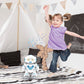 Lexibook Rob16 Powerman, First Smart Interactive Learning Robot Toy For Kids Dancing Plays Music Boy Girl, White/Blue