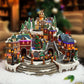 MOMENTS IN TIME Christmas Village Centerpiece Decor with LED Lights, Rotating Train, and Animation - NM-X17045AA