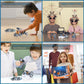 RAESOOT 12-in-1 STEM Solar Robot Toy for Ages 8-13, Blue, Plastic, Ideal Science Kit for Boys 10 Years Old, Great Birthday Gift