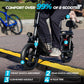 Windhorse 850W Peak Electric Scooter With Seat, 22Mph & 25 Miles Range, Dual Shock Absorbing, 3 Gear Speed, 14'' Pneumatic Tire,