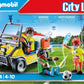 Playmobil Rescue Cart - Model 71204, Red Plastic Emergency Vehicle for Kids