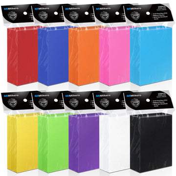 Mlikero 1000 Count Card Sleeves, Baseball Card Sleeves For Standard Cards, 10 Colors Trading Cards Sleeves Fit For Mtg, Football