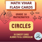 Math Vihar Circles Flash Cards For Grade 10 | 30 Concept Cards | Cbse Icse Igcse Maths SelfLearning Tool | Tangents, Theorems &