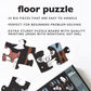Wee Gallery Night Life Floor Puzzle, 24 Large Pieces, Durable Jumbo Jigsaw Floor Puzzles For Beginner, Toddlers, Preschool Kids, Learning Toy, Cognitive & Motor Development Activities, Brain Games