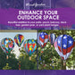 Hot Air Balloon Hanging Garden Spinner 22' - Vibrant Warm Orbit Design, Weather-Resistant Outdoor Decor, Durable & Lightweight For Patios, Yards, And Gardens - Eye-Catching Wind Spinner