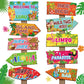 20 Pieces Luau Party Decorations Hawaiian Party Welcome Sign Summer Tropical Party Direction Signs for Fiesta Hawaiian Luau Tiki