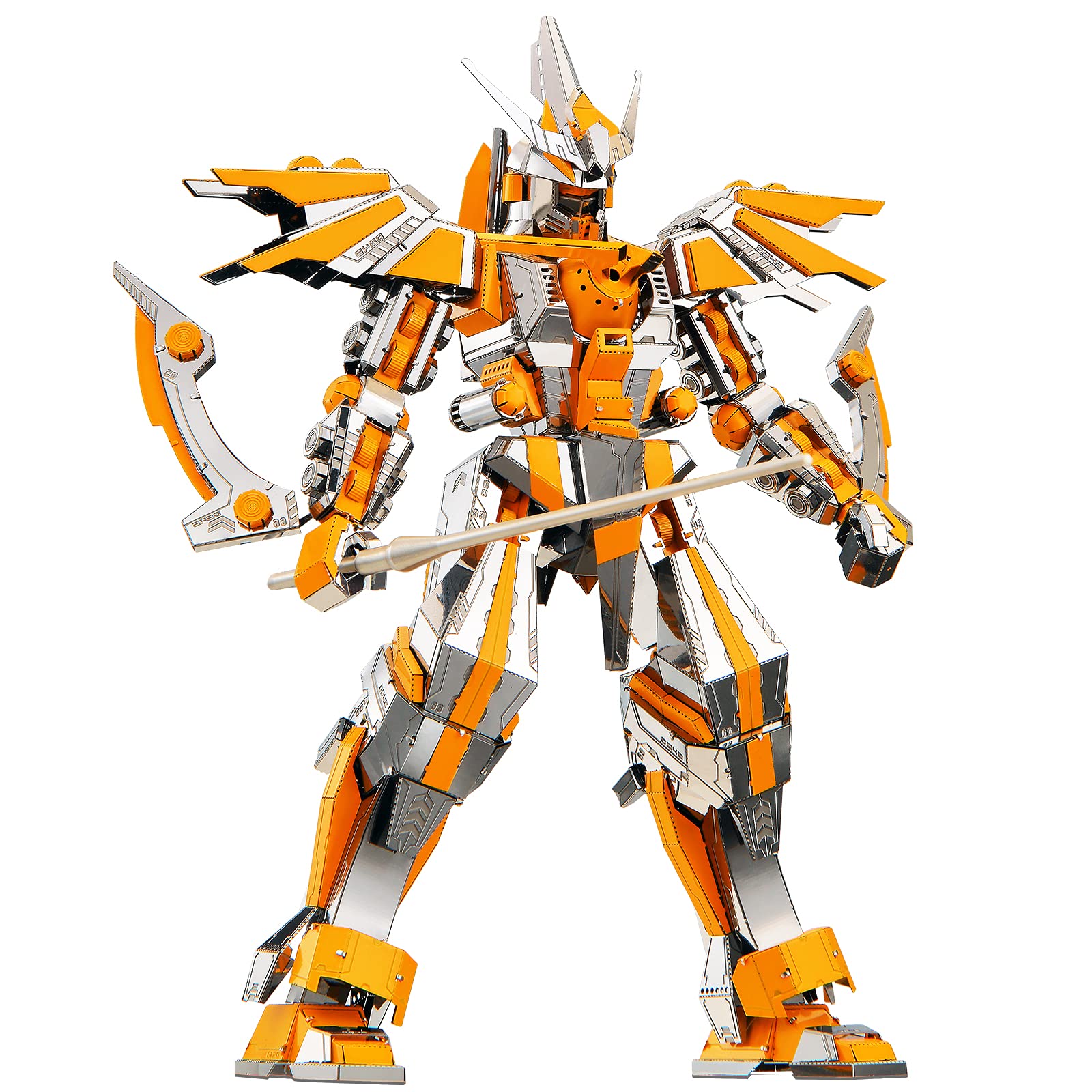 Piececool 3D Puzzles for mature-themeds Metal Mecha Figure Model Kits-Crescent cutting edge protective covering  Brain Teaser Puzzles for Teens DIY STEM Toys  Great Birthday Gifts  285 Pcs