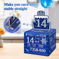 Toyeishi 14 Happy Birthday Money Box For Cash Gift, 14Th Birthday Decorations For Boys And Girls, Gifts For 14 Year Old Boy, Boy