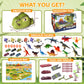 Dinosaur Toys For Kids 3-5 4-7, 4-In-1 Dinosaur Carrier Track Toys For Boys, Jurassic Realistic Dino Figures Set, Dinosaur Eggs