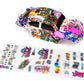 Custom Body Compatible For 1/10 1/8 Scale Rc Car Or Truck (Truck Not Included) (Graffiti Pink Pig)