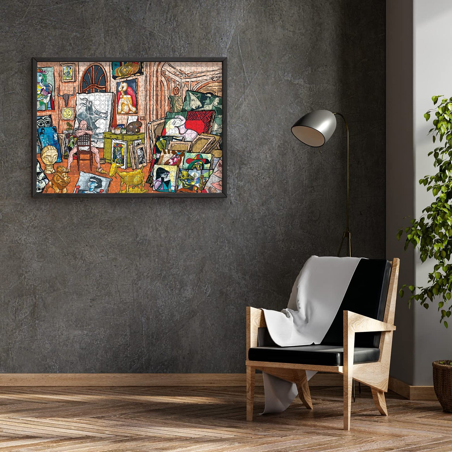Antelope - 1000 Piece Puzzle For Adults, Pablo Picasso Studio Jigsaw Puzzles 1000 Pieces, High Resolution, Matte Finish, Smooth Edging, No Dust Creative Artistic Puzzle