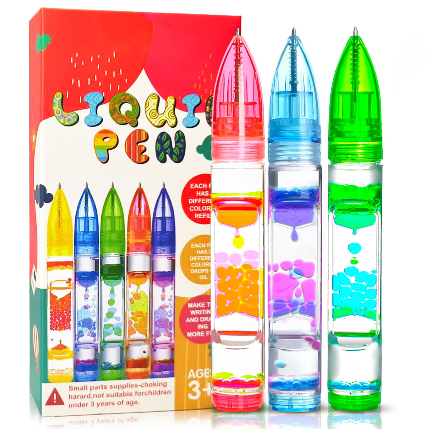 Liquid Pens Christmas Stocking Stuffers Gift For Girls Kids, Fun Cool Pens Autism Adhd Anxiety Stress Relief Travel Draw Toy Fid