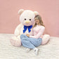 Morismos Big Teddy Bear 4 Ft Stuffed Animal, 47In Stuffed Bear Baby Shower Life Size Giant Teddy For Mother,Kids,Girlfriend,Wife