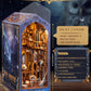 Quanquer Diy Book Nook Kit - Diy Dollhouse Booknook With Led Light - 3D Wooden Puzzle Miniature House Kits - Craft For Adults - Bookshelf Insert Decor - Gifts Family And Friends(Magic Laboratory)