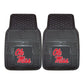 FANMATS 11778 Ole Miss Rebels 2-Piece Heavy Duty Vinyl Car Mat Set, Front Row Floor Mats, All Weather Protection, Universal Fit,