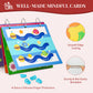 GiftAmaz Mindful Maze Boards - Calming Toys for Kids, Finger Path Breathing, Cardboard, Multiple Colors, Model M-001B, Ages 3+