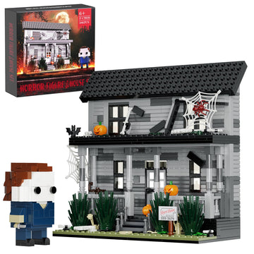 Horror Movie Halloween- Figure & House Building Blocks Kits, Collectible Decoration Building Toy, Present For Friends And Fans,