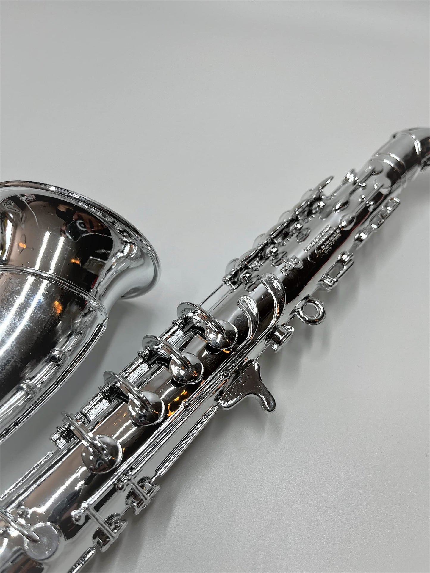 ksmtoys Toy Instruments Set - Trumpet, Saxophone, Clarinet, 16" Silver Plastic, Model 0123, Easy to Play, Perfect Pitch