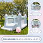 Bounceland Party Castle Daydreamer Mist Bounce House, 16.4 Ft L X 13.1 Ft W X 9.3 Ft H, Basketball Hoop, Ul Strong Blower Includ