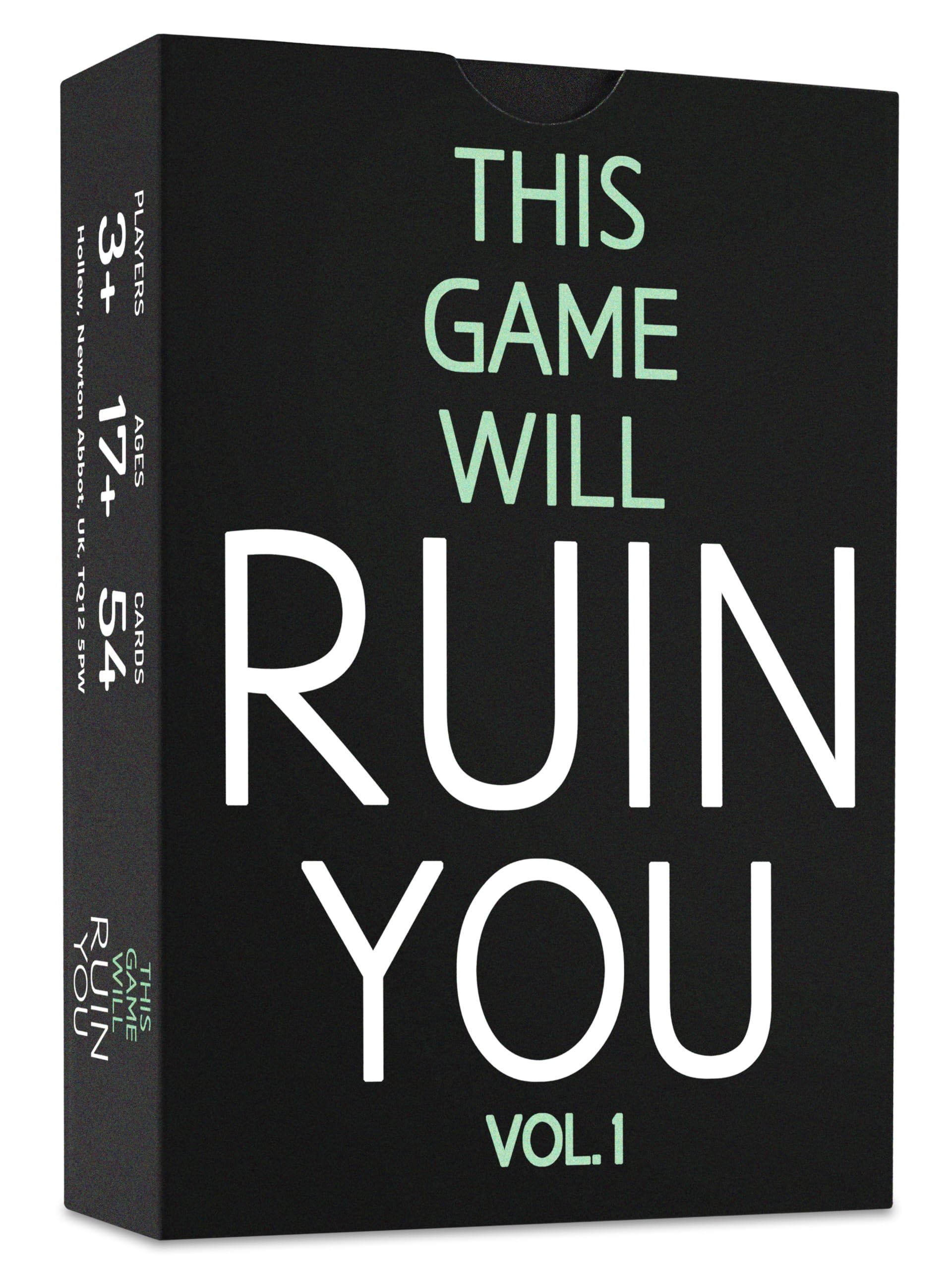 This Game Will Ruin You Vol 1 - Card Games for mature-themeds & Bachelorette Parties - Party Games for College Students & Fun mature-themed Game Night Ideas - Board Games for Groups & Couples or 21st Birthday Gift