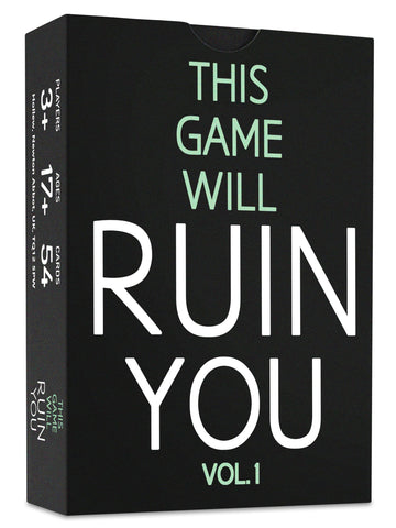 This Game Will Ruin You Vol 1 - Card Games for mature-themeds & Bachelorette Parties - Party Games for College Students & Fun mature-themed Game Night Ideas - Board Games for Groups & Couples or 21st Birthday Gift