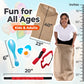 Outdoor Field Day Games  Potato Sack Race Bags for Kids and mature-themeds  Egg and Spoon Race  3 Legged Race Bands - with Storage Bag
