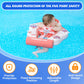 Genteaco Newest Mambobaby Baby Swim Float With Canopy 3-24 Months Non-Inflatable Infant Floats For Pool Add Tail Avoid Flip Skin