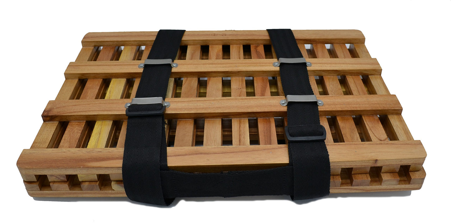 EISCO Wooden Herbarium Press Frame: 12 x 18 inches with 2 Buckle Straps