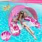 Pool Float with Canopy  Inflatable Pool Floats for mature-themed with 2 Cup Holders - XL Pool Lounger Chairs with Detachable Shade Mesh Seat & Headrest for Pool Party Beach Summer Water Fun