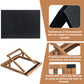 Tektalk Foldable Jigsaw Puzzle Board With 3 Angle Adjustable Bracket / Stand, Lightweight Portable Puzzle Mat Plateau With Wooden Easel, Foldaway Felt Puzzle Table, For Up To 1000 Pieces - Black