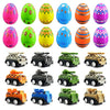 Dreamplay Car Toys Filled Easter Eggs, 12 Pcs Army Pull Back Car Toys Pre Filled Plastic Easter Eggs Bulk For Kids Toddlers
