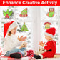 Qyeahkj 7pcs Christmas Arts and Crafts, Winter Art Crafts Christmas Suncatcher Kits for Children Teenagers Kids at 6-8, Christma
