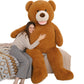 Morismos Giant Teddy Bear Plush 5 Feet, Large Teddy Bears Stuffed Animals For Girlfriend Boyfriend, 5 Foot Life Size Bear Gifts For Valentine'S Day, Baby Shower, Birthday