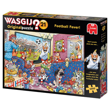 Jumbo Spiele 1119801820 Wasgij Original 21 Football Fever! Jigsaw Puzzle 1000 Pieces