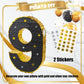 PCFING 20 Inch Number 9 Piñata - Gold & Black with Stick, Blindfold & Confetti for Birthday Parties & Celebrations