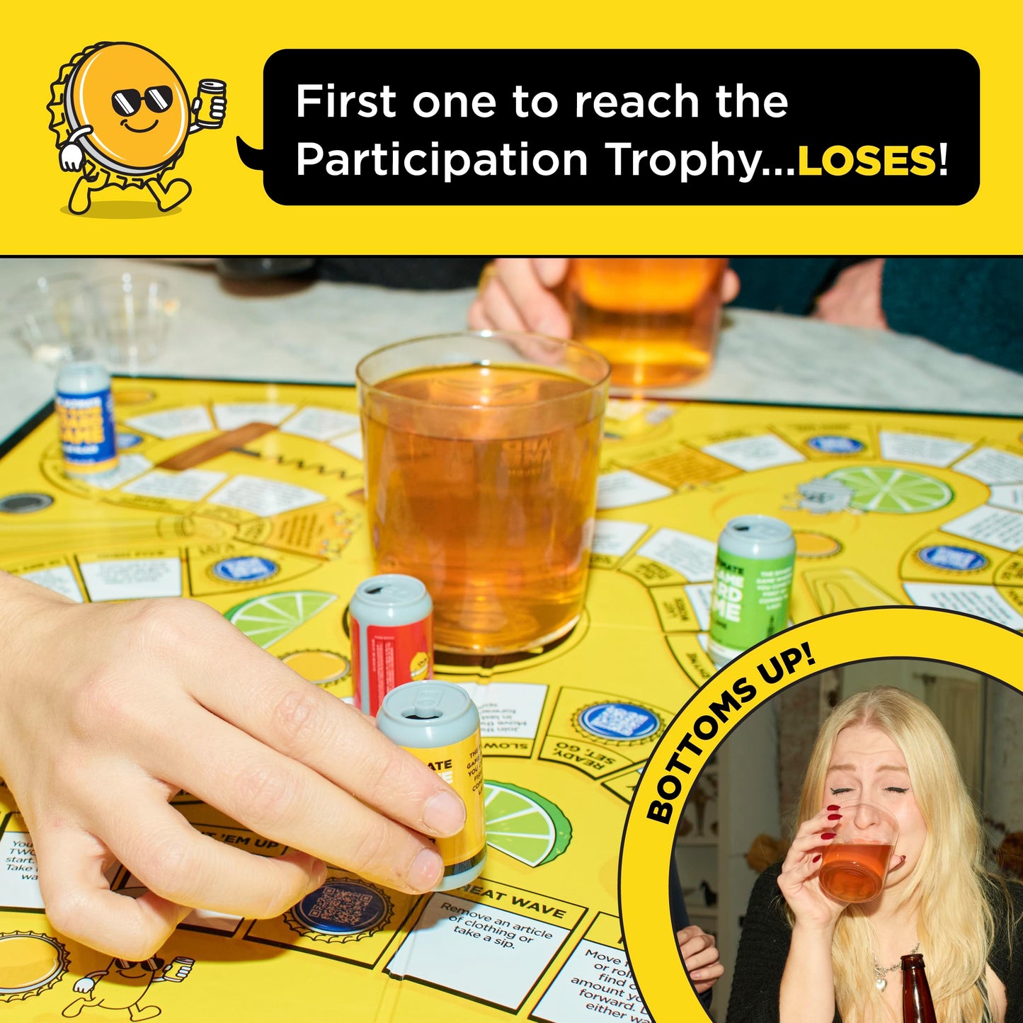 WHAT DO YOU MEME? The Ultimate Pre-Game Board Game, Small, Black, Cardstock, Model LO4016 - Perfect for Football Parties & Game Day Fun