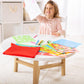 Melissa & Doug Stencil Art Kit - 30 Piece Set with 170+ Designs, 6 Markers, 2 Crayons, Multi Color - FSC-Certified Materials