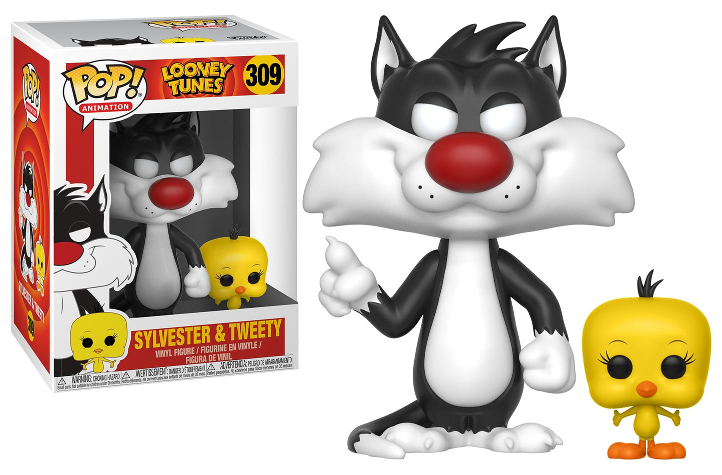 Funko Pop! Animation: Looney Tunes - Sylvester And Tweety Vinyl Figure (Bundled With Pop Box Protector Case)