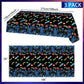 3 Pieces Video Game Tablecloth Gamer Tablecloth Blue Video Game Party favors Gaming Supplies Birthday Decorations for Boys Game
