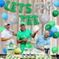 JOYMEMO Golf Party Decorations for Boys Men, Blue Green Lets ParTee Balloon Banner, Golf Ball Balloons, Lets Par- tee Decor, S
