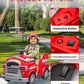 Bupplee 12V Electric Ride-On Fire Truck For Toddlers, Kids Vehicle With Toy Fire Extinguisher, Alarm Lamp, Siren-Call, Wrench Se