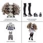 Rainbow High Nicole Steel Grayscale Fashion Doll With 2 Outfits And Accessories, Gift For Kids 6-12