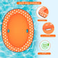 Pet Soft Dog Float Raft - Inflatable Dog Swimming Float For Summer (Orange)