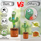 Miaodam Volume Adjustable Dancing Cactus, Colorful Glowing Talking Cactus Toy, Repeating What You Say Cactus Toys Singing 120 Songs Cactus Plush Eletronic Baby Toys Funny Creative Kids Toy